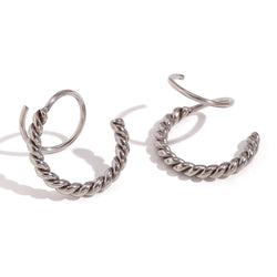 Spiral Hoop Earrings