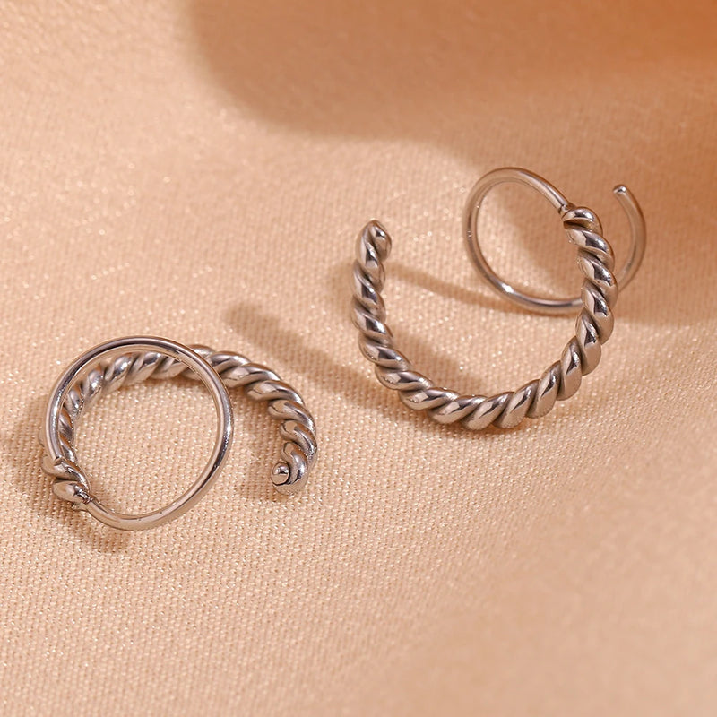 Spiral Hoop Earrings