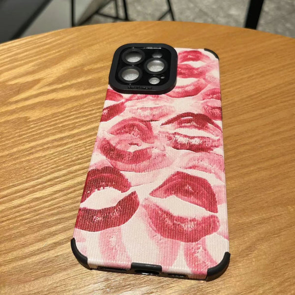 Red lip Print Case