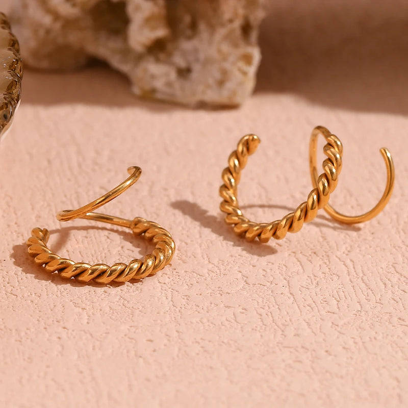 Spiral Hoop Earrings