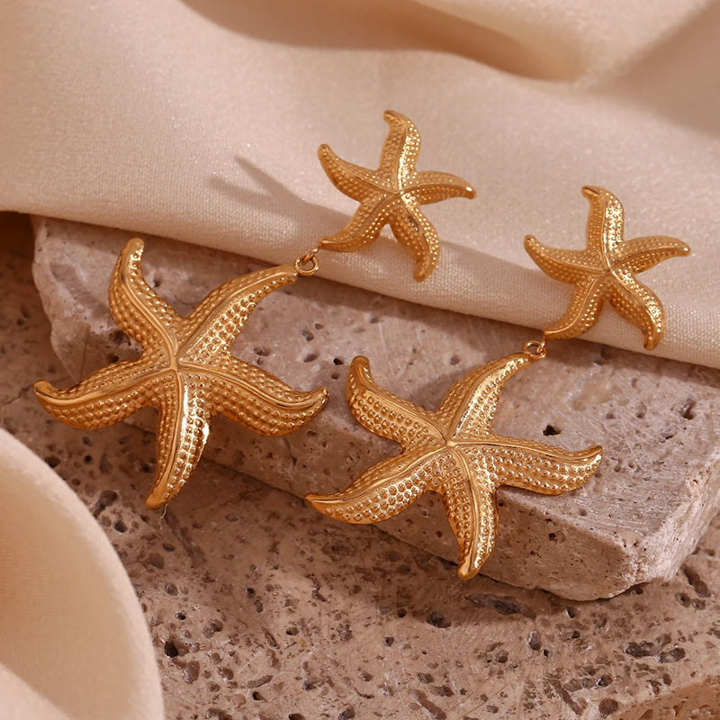 Starfish Drop Earrings