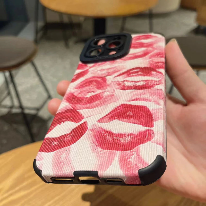 Red lip Print Case