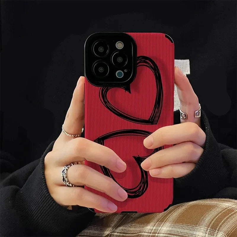 Love Heart Red Color Case