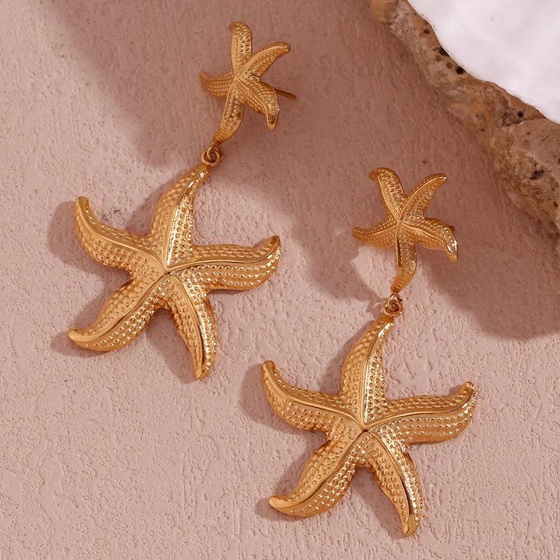 Starfish Drop Earrings