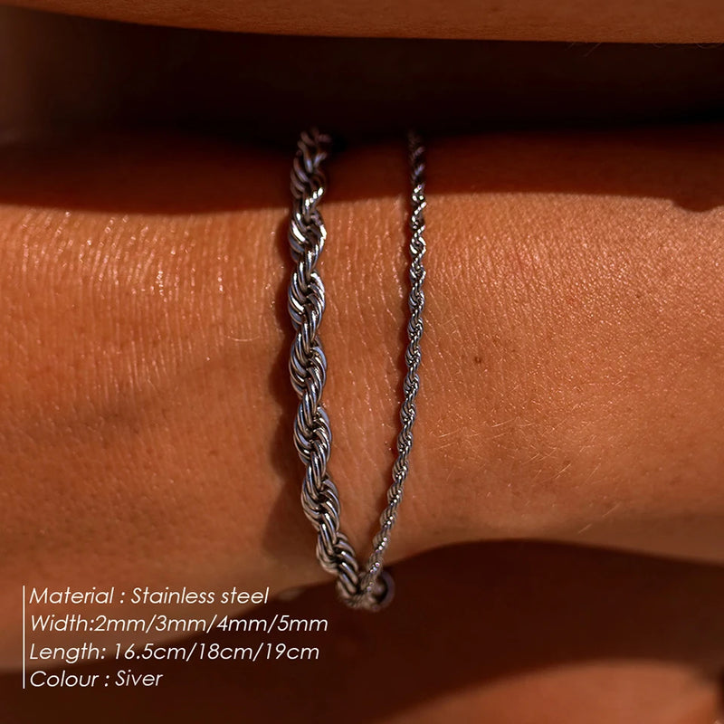 Twisted Rope Chian Bracelet