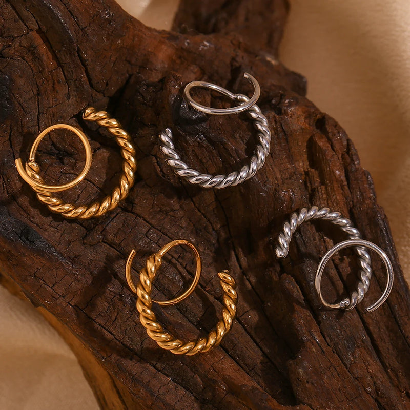 Spiral Hoop Earrings