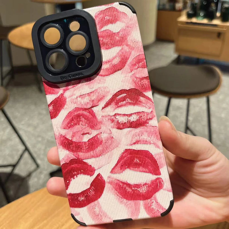 Red lip Print Case