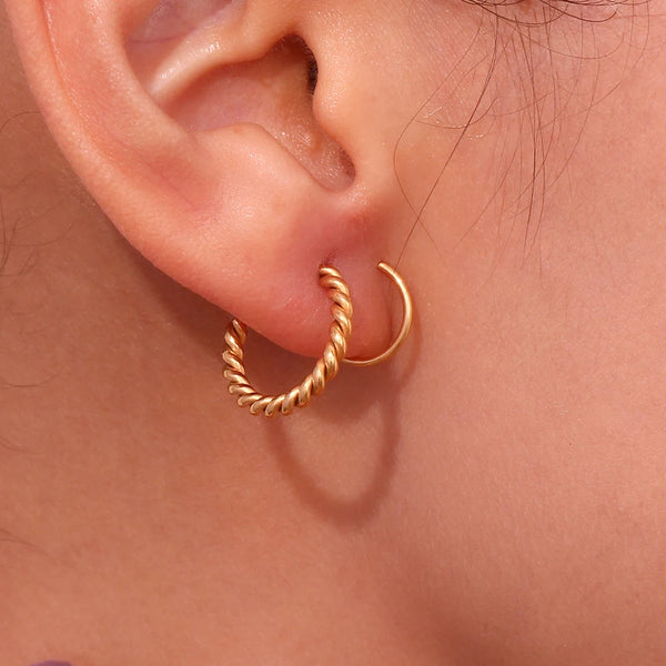 Spiral Hoop Earrings