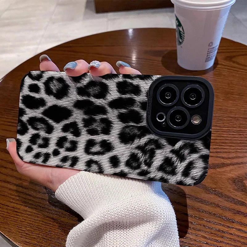 BW Leopard Case